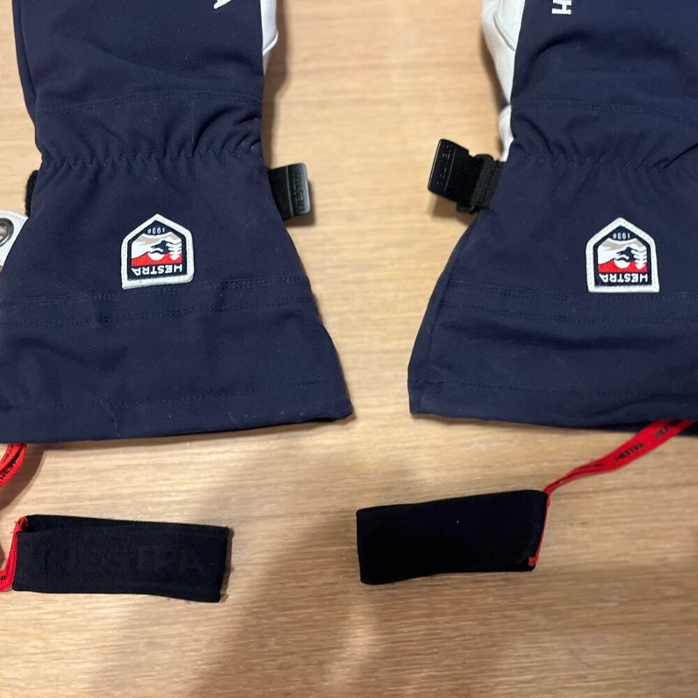 Hestra Army Leather Heli Ski Mitten Size 9 Men's - Picture 3 of 5